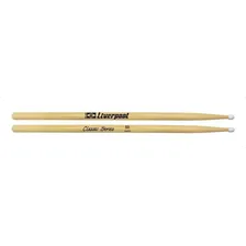 Par Baquetas Liverpool Classic Series Marfim 5b Ponta Nylon Foto mini 2