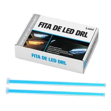 Par Barra Led Farol Flexível Drl + Seta Sequencial 45cm 12v Foto  mini 1