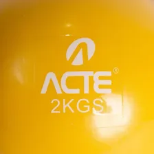 Par Bolas Acte Tonificadoras 2kg T56, Yoga, Pilates, Amarelo Foto mini 3