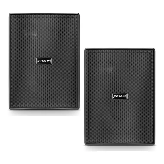 Par Caixa Som Acustica Frahm PS 200 Newplus 8ohms Preta Foto 1
