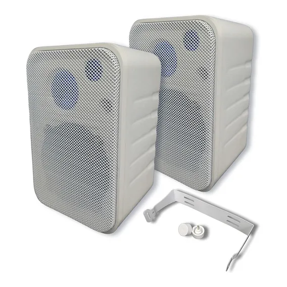 Par Caixas Som Ambiente 30w Rms Hill's Cor Branco Foto 1