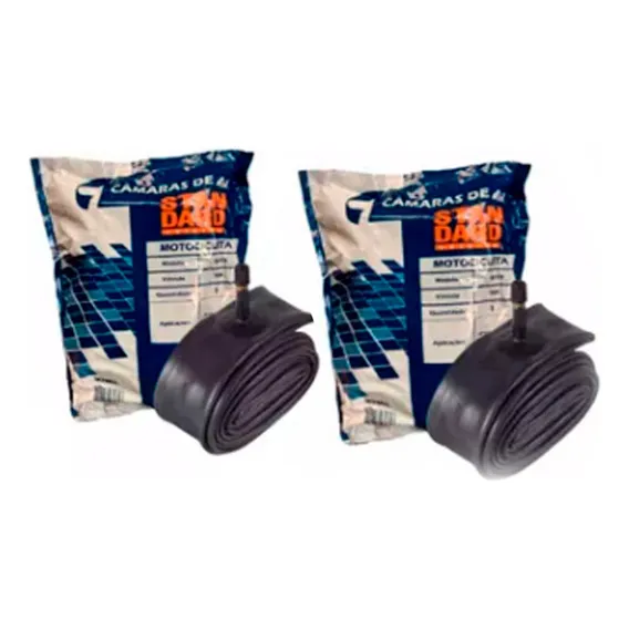 Par Camaras Moto Gulfair Aro 18 + Aro 21 Xre 300 Lander 250 Foto 1