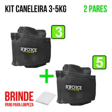 Par Caneleira Peso Tornozeleira 3kg 5 Kg Enforce Academia Foto mini 1