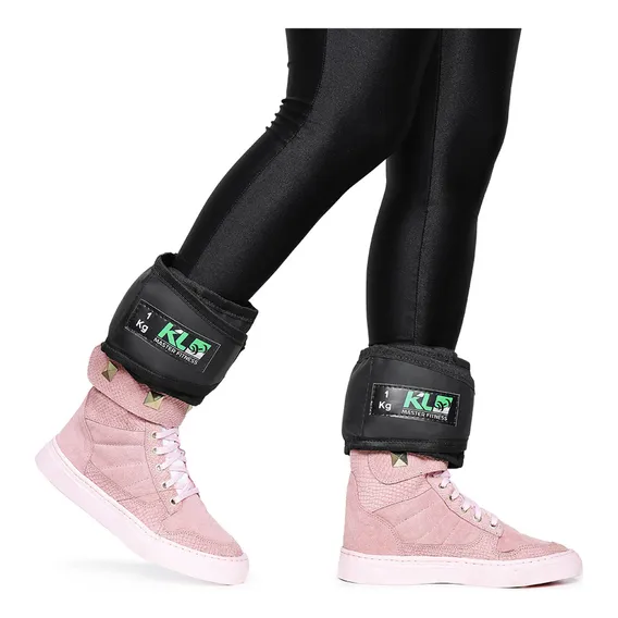 Par Caneleira Tornozeleira Peso Perna 1 Kg Treino Fitness Foto 1