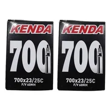 Par Câmara De Ar Speed Kenda 700x23/25 Bico Longo 60mm Foto mini 1