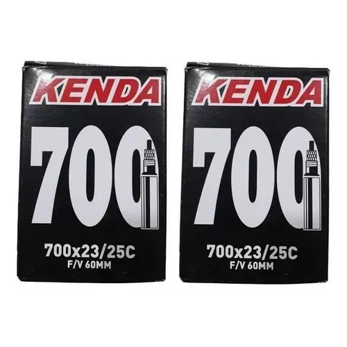 Par Câmara De Ar Speed Kenda 700x23/25 Bico Longo 60mm Foto 1