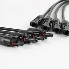Par Conector Solar Mc4 Y 4 Vias Ligação Paralelo Flexível Foto mini 4