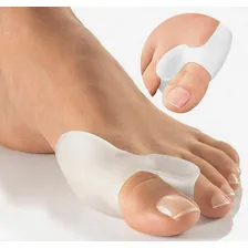Par Corretor Protetor Dedão Joanete Silicone Halux Pés Cor Branco Tamanho 7CM Foto mini 2
