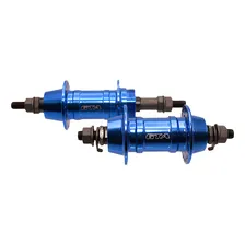 Par Cubos Bike Alumínio C Rolamentos Freio V-brake 36f Cores Cor Azul Foto  mini 1