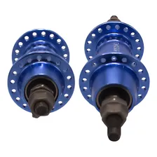 Par Cubos Bike Alumínio C Rolamentos Freio V-brake 36f Cores Cor Azul Foto mini  2