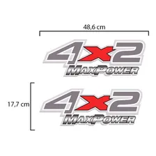 Par De Adesivo 4x2 Max Power Para F-250 Emblema Lateral Prata Sportinox Foto mini 4