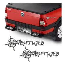 Par De Adesivos Adventure Fiat Strada Palio Doblo 2005 Foto mini 1