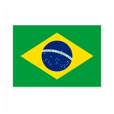 Par De Adesivos Bandeira Brasil 30cm Grande 2 Unidades Carro Foto mini 1