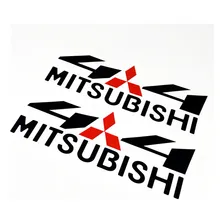 Par De Adesivos Decorativos 4x4 Linha Mitsubishi Foto mini  3