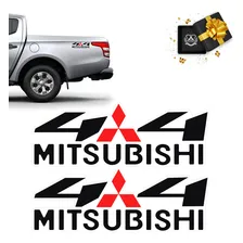 Par De Adesivos Decorativos 4x4 Linha Mitsubishi Foto  mini 1