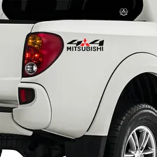 Par De Adesivos Decorativos 4x4 Linha Mitsubishi Foto mini  2