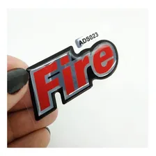 Par De Adesivos Resinados Fire Fiat Uno Mille Fire 2002/2003 Foto mini 3