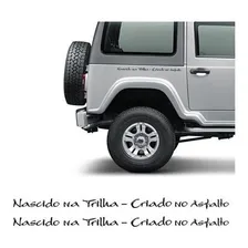 Par De Adesivos Troller 2005 Nascido Na Trilha Preto Lateral Foto  mini 1