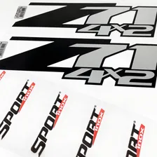 Par De Adesivos Z71 4x2 S10, Silverado Emblema Lateral Preto Foto mini 2