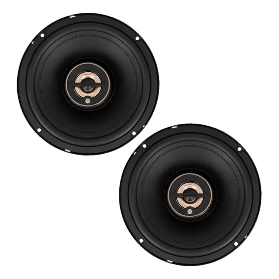 Par De Alto Falantes 6 Pol Bomber Beat Triaxial 160w 4 Ohms Cor Preto Foto 1