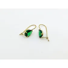 Par De Brincos Cristal Cores E Ouro 18k-750 Foto mini  3