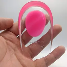 Par De Calcanheira Gel Silicone P/ Esporão Pronta Cor Azul-marinho Foto mini  3