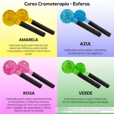Par De Esferas De Cromoterapia Brilhantes Pequenas - Kerigma Cor Rosa Fragrância sem Foto mini  2