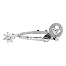 Par De Esporas Batida Inox Leve Com Correia Dupla Em Couro Foto mini  2