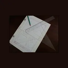Par De Esquadros Desenho Técnico 37cm -fenix Foto mini  2