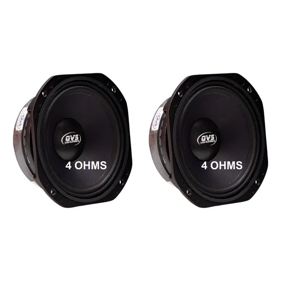 Par De Falante Qvs 8 Polegadas 250rms Medio Grave Medio Qvs Cor Preto Foto 1