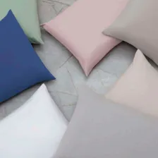 Par De Fronhas Kacyumara Malha 100% Algodão Sofee Liso Cor Off White Sofee Fronha Foto mini 4