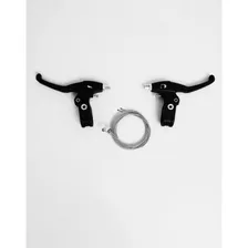 Par De Maçaneta Manete V-brake Nylon Bike Preto/regulagem Foto  mini 1