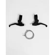 Par De Maçaneta Manete V-brake Nylon Bike Preto/regulagem Foto mini  2