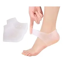 Par De Meia Palmilha Silicone Ortopédica Calcanhar Fascite Foto mini  3