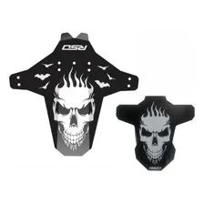 Par De Paralamas Bike Mtb Dh Bicicleta Caveira Rsd Cor Preto Foto mini 4