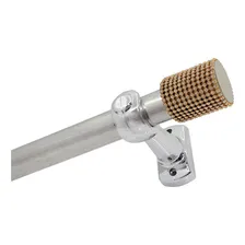 Par De Ponteiras Bella Arte Par de Ponteira Infinity Decorativas Para Cortinas Com Strass 19mm Cor Fendi (dourado) Foto mini  3
