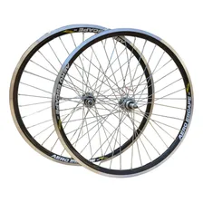 Par De Rodas Aro 26 V-brake Cubo AlumÃnio Rosca 36f Bike Foto mini 4