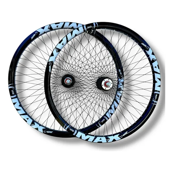 Par De Rodas Aro 26 Vpr Max 72 Raios Girassol Viper Bike Cor Preto Foto 1