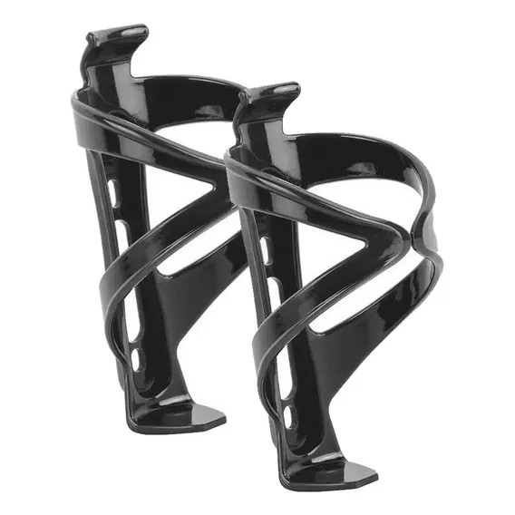 Par De Suportes Caramanhola Garrafa Bikes Preto Em Nylon Foto 1