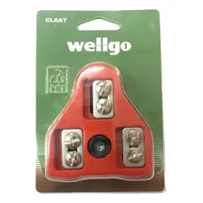 Par De Tacos Wellgo 5 Para Pedal Look Delta Speed Vermelho Foto mini 4