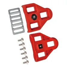 Par De Tacos Wellgo 5 Para Pedal Look Delta Speed Vermelho Foto mini  3
