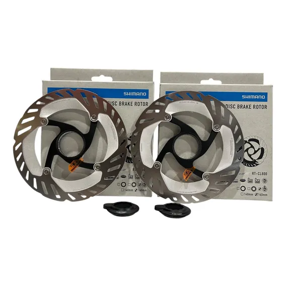 Par Disco De Freio Shimano Xt Rt-cl800 Ice Tech Freeza 160mm Cor Prateado Foto 1