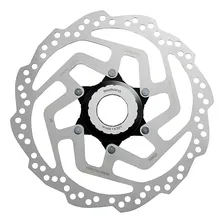 Par Disco Freio Rotor Shimano Rt10 Center Lock 160 + 180mm Cor Plata Foto mini  2