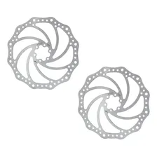 Par Disco Rotor De Freio Diant/tras 203mm X-time Bike Cor Prateado Foto mini 1