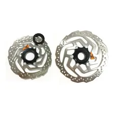 Par Disco Rotor Shimano Sm-rt10 160mm + 180mm Center Lock Cor Prateado Foto  mini 1