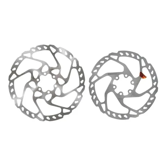 Par Discos De Freio Shimano Rt66 Deore Slx 160mm E 180mm Foto 1
