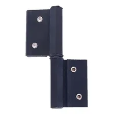 Par Dobradica L-30 Encaixe Sd323 Porta Aluminio Preto 02pçs Foto mini 1