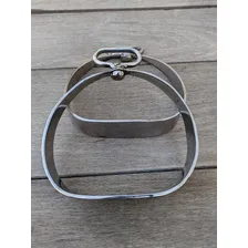 Par Estribo Giratório Para Arreio Sela Inox Montaria Cavalo Cor Aço Inoxidável Foto mini  2