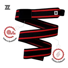 Par Faixas Elastica Para Joelhos Com Alta Compressão Cor Faixa Preta Vermelho Dpazz Sports ZZ500 Foto mini 4