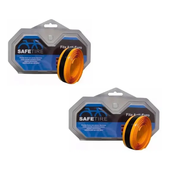 Par Fita Anti-furo Safetire Aro 700 Bike Speed 23mm Foto 1